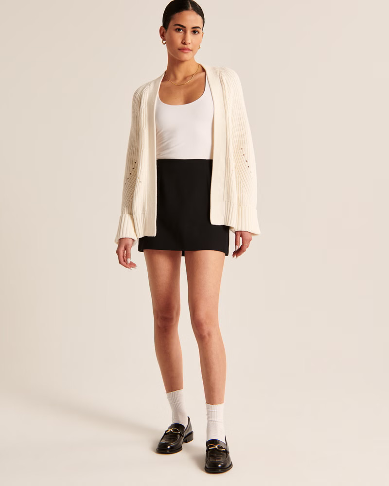 Easy Long-Length Cardigan | Abercrombie & Fitch (UK)