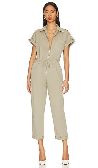PISTOLA Jordan Jumpsuit in Sage. - size S (also in L, M, XL, XS) | Revolve Clothing (Global)