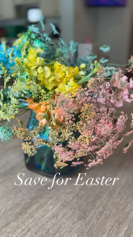 Easter centerpiece idea. Rainbow table decor. Spring time refresh for home Decorating. Fun flower arrangement for any party  

#LTKSeasonal #LTKparties #LTKhome