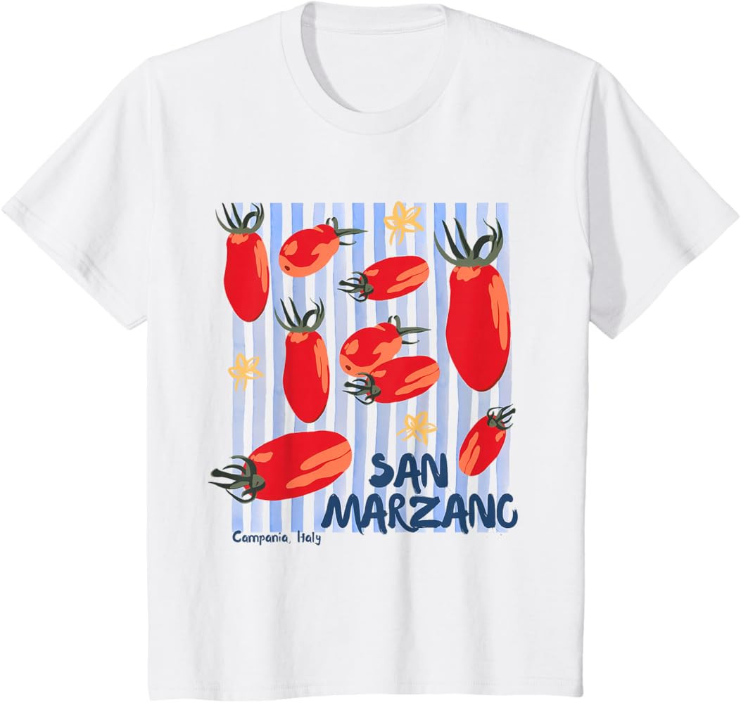 Vintage Tomato Italian Girl Summer T-Shirt | Amazon (US)