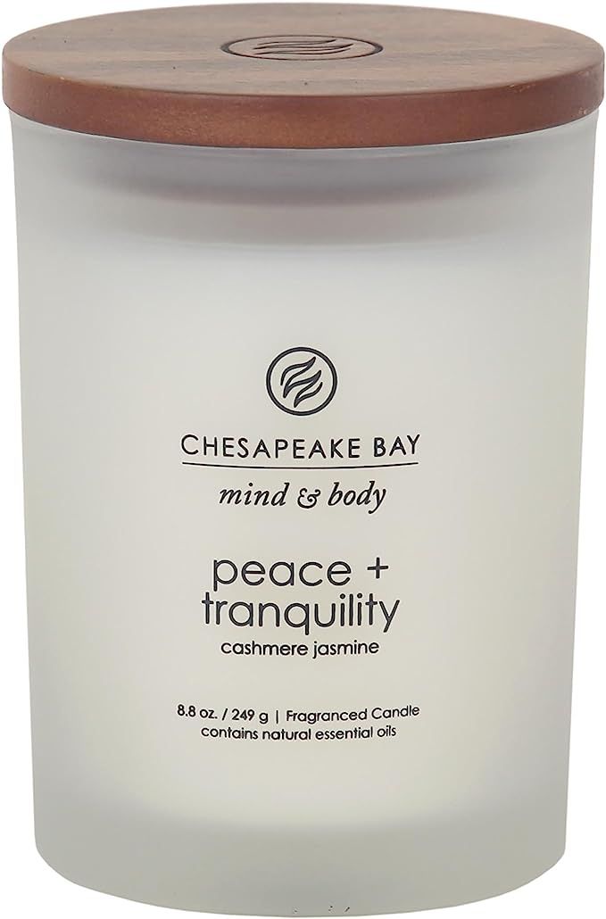 Chesapeake Bay Candle Mind & Body Collection Medium Jar Candle, Peace + Tranquility (OLD MODEL) | Amazon (US)