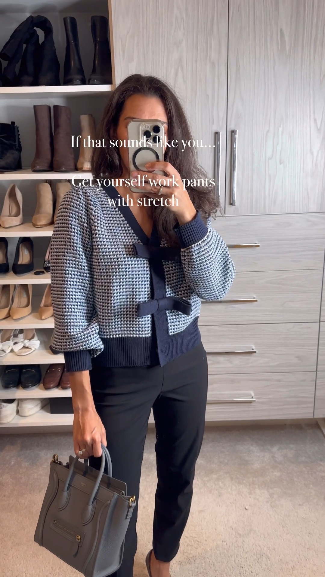 Please find the revised caption:
These @89thmadison pieces are SO cute for work and play. The little black pants have so much stretch and the sweater is a compliment magnetic! Use code celine10 at checkout for an EXTRA 10% off. 
Comment SHOP to get links sent to your via DM! Or head to my LTK page where everything is linked. 
#89thmadisonpartner​ #89thmadison #89thLBP #LBPthatfit

#LTKWorkwear