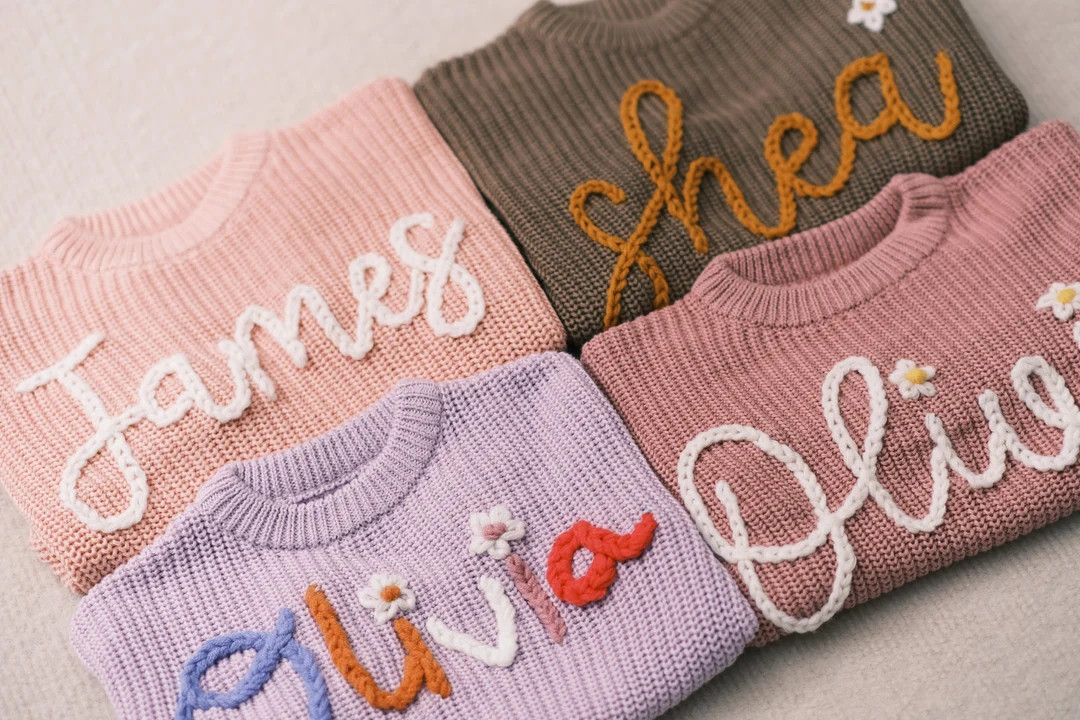 Embroidered Sweaters for Babies and Toddlerscustom Baby - Etsy | Etsy (US)