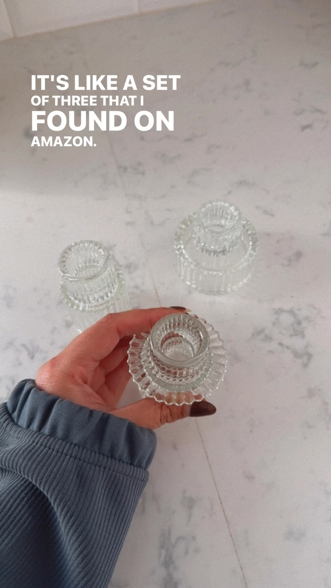 Candle holders set of 3 🕯️

Tapered candle holder, candle holders, votives, set of 3, Amazon find, Amazon home find, Amazon Hanukkah decor, Hanukkah decorations, blue candles, tapered candles, wedding candles, wedding candleholders, wedding decor, wedding decorations 

#LTKHoliday #LTKParties #LTKHome