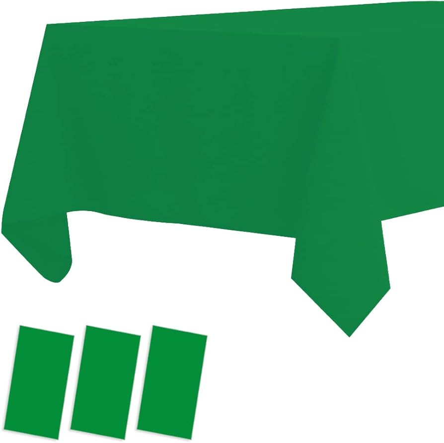 3 Pack Plastic Tablecloths Disposable Plastic Table Covers Table Cloths for BBQ Picnic Birthday W... | Amazon (US)