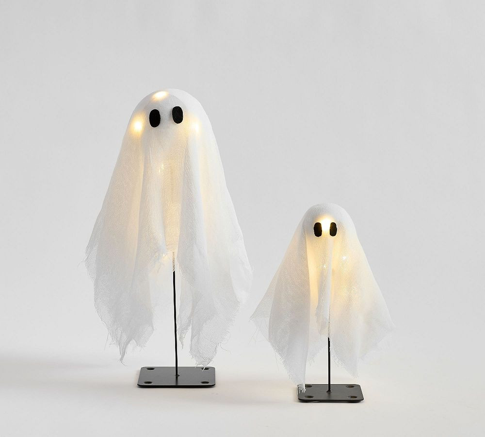 Lit Mini Ghosts - Set of 2 | Pottery Barn (US)