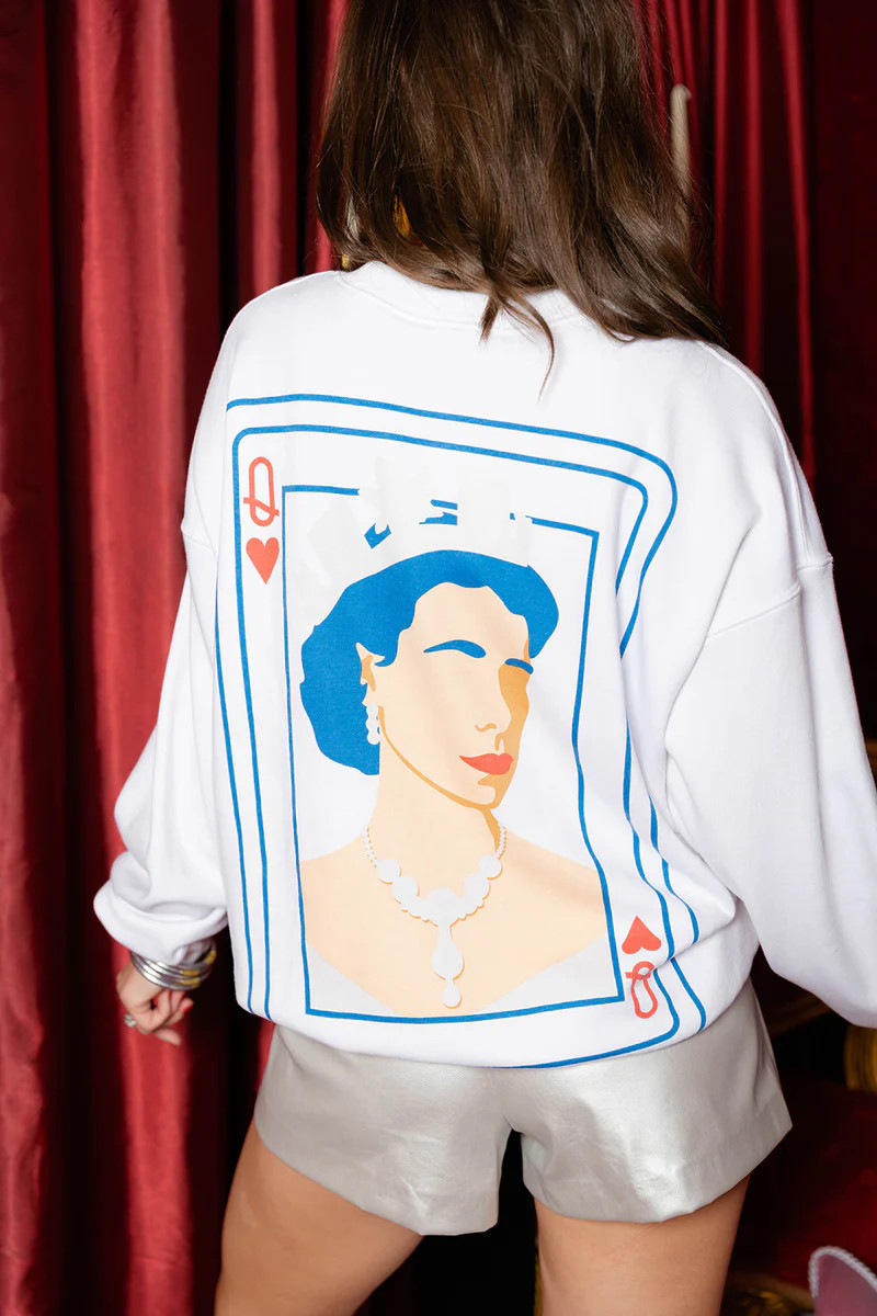 BuddyLove | Devon Graphic Sweatshirt | Deck of Hearts | BuddyLove