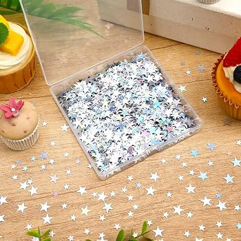 Holographic Star Confetti Glitter Star Table Confetti Decoration | Amazon (US)