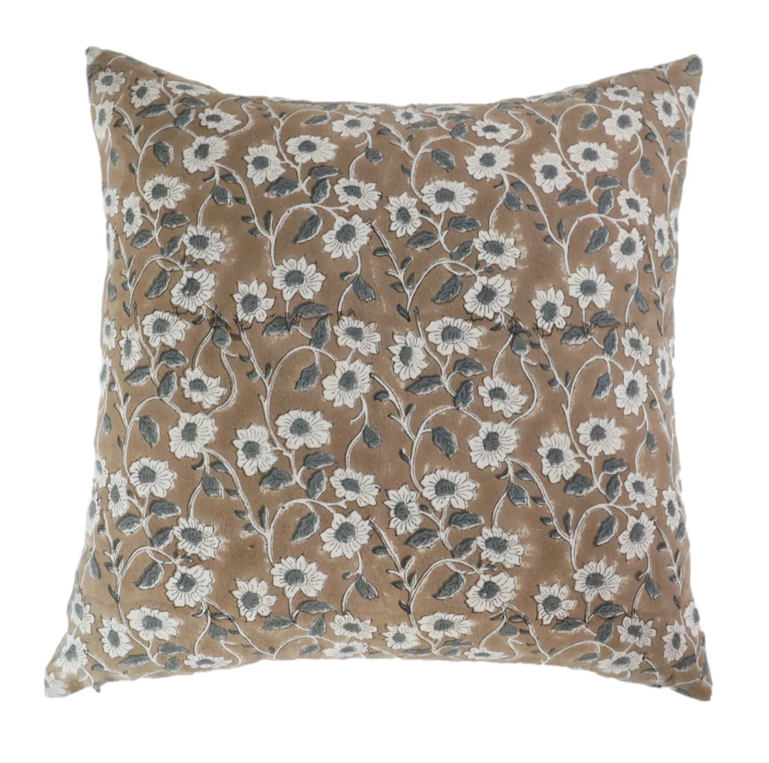 Poppy Floral Pillow Cover | Danielle Oakey Interiors INC