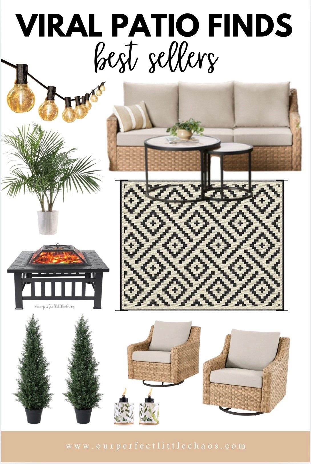 Viral patio finds that instantly make your backyard feel like a cozy outdoor living room 🌿 These bestselling outdoor decor pieces are perfect for creating a beautiful and budget-friendly patio setup for spring and summer. From comfy wicker patio furniture and outdoor swivel chairs to a patterned outdoor rug, string lights, and a backyard fire pit, these are some of the most loved patio essentials right now.

If you’re refreshing your patio, deck, or backyard space, these outdoor furniture finds are perfect for entertaining, relaxing, and making your outdoor space feel warm and inviting. I love how these pieces create a neutral, cozy patio aesthetic while still being practical and durable for outdoor living.

Perfect for anyone searching for: patio decor ideas, Amazon patio finds, backyard makeover inspiration, outdoor furniture deals, and cozy patio lighting.

Tap the links to shop these viral patio best sellers and create the ultimate outdoor hangout space.

#patiofinds
#walmartpatiofinds
#outdoorlivingideas
#backyarddecor
#patiodecor
#outdoorfurniture
#backyardmakeover
#patiosetup
#outdoorentertaining
#cozypatio
#patioinspiration
#springpatio
#summerpatio
#ltkhome
#ltkfinds
#amazonhomefinds
#outdoorstringlights
#backyardvibes
#patioideas


#LTKSpringSale #LTKSeasonal #LTKHome