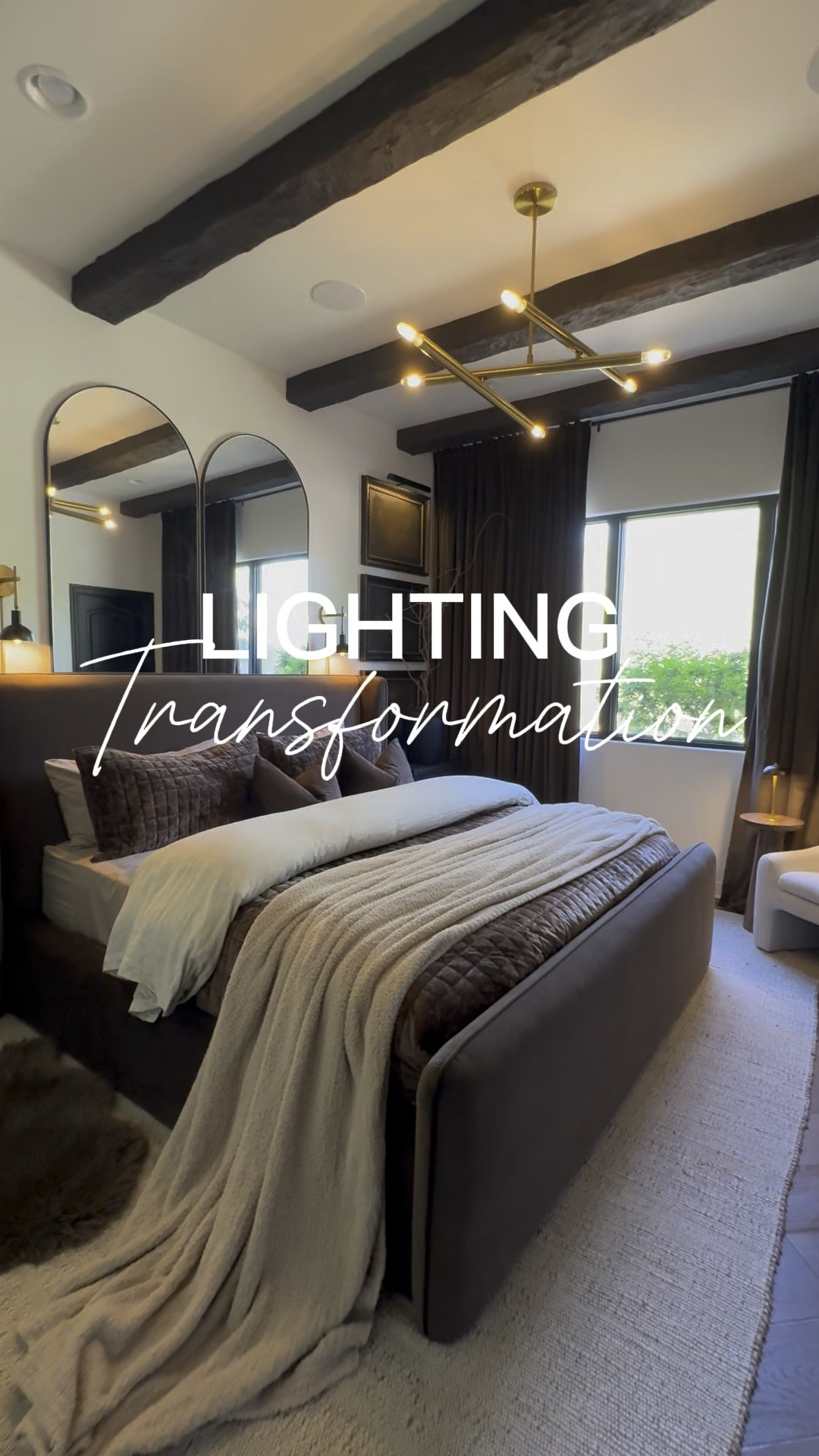 I have the way both lights look. But light #2 makes the entire room feel and look bigger. Statement piece 🤎

#chandelier #bedroomlighting #moodybedroom #luxurybedroom #luxbedroom #cozybedroom #browndecor #velvetcurtains #velvetbed #brownbed #homedecor #decoronabudget 

#LTKFindsUnder50 #LTKFindsUnder100 #LTKHome