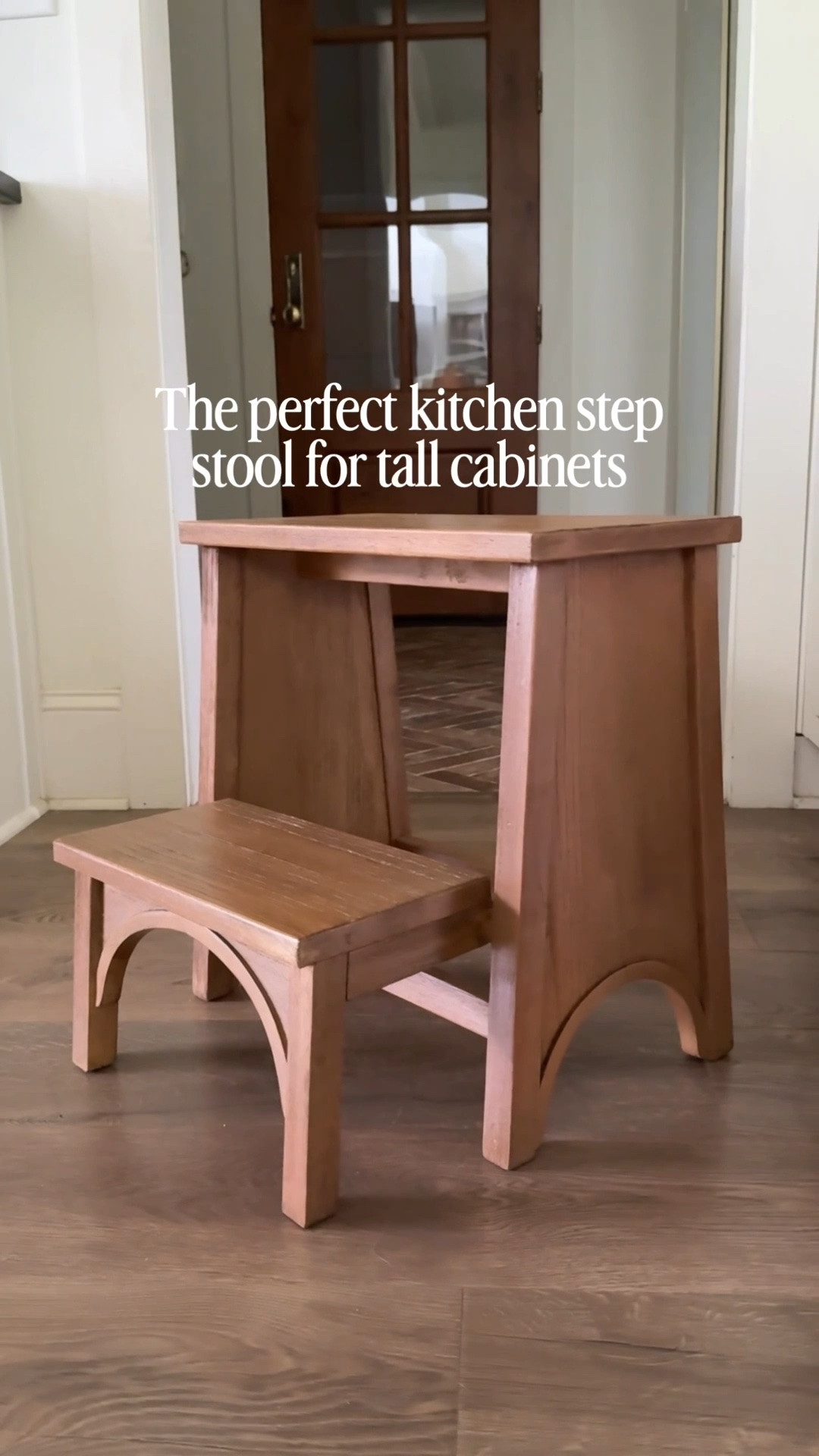 I finally picked up this aged oak step stool from @Target , and it’s one of those practical pieces that also looks right at home in the kitchen.

For years, we’d pull out our folding ladder anytime we needed something from the upper cabinets. I wanted a more compact option that could stay tucked away in the kitchen without looking out of place. This one has a fold-out bottom step that gives a little extra height, making it easy to reach higher cabinets. It’s also great for the kids when they need something from an upper shelf.

It comes in several finishes, but I chose the aged oak because it blends so seamlessly with our kitchen. A functional piece that doesn’t have to be hidden away. 🤍

#LTKHome #TargetHome #KitchenOrganization #KitchenFinds #TimelessHome

#LTKHome