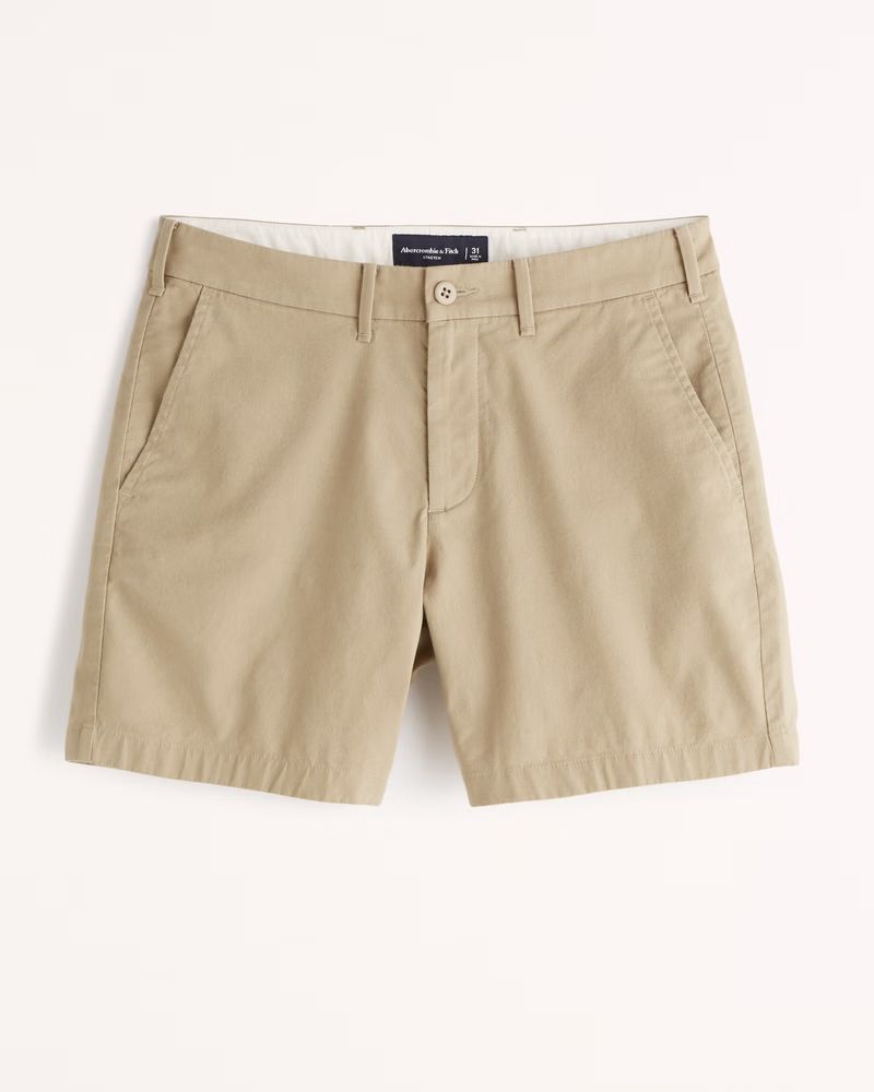 Men's Twill Plainfront Shorts | Men's Bottoms | Abercrombie.com | Abercrombie & Fitch (US)