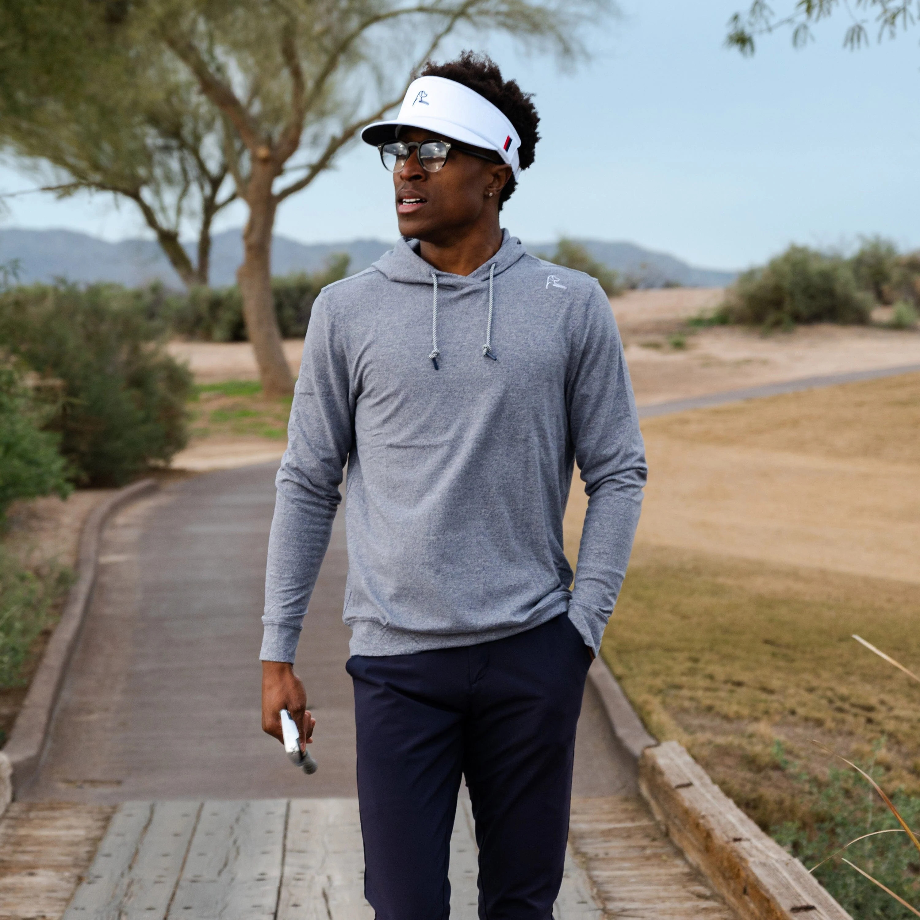 Hesi Performance Hoodie - Heather Steel Grey | Rhoback | RHOBACK