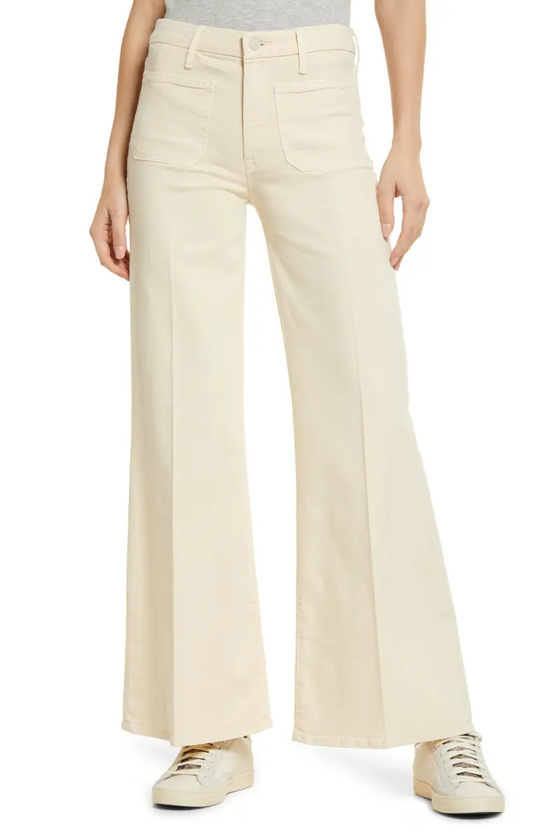 MOTHER The Patch Pocket Roller Skimp Wide Leg Pants | Nordstrom | Nordstrom