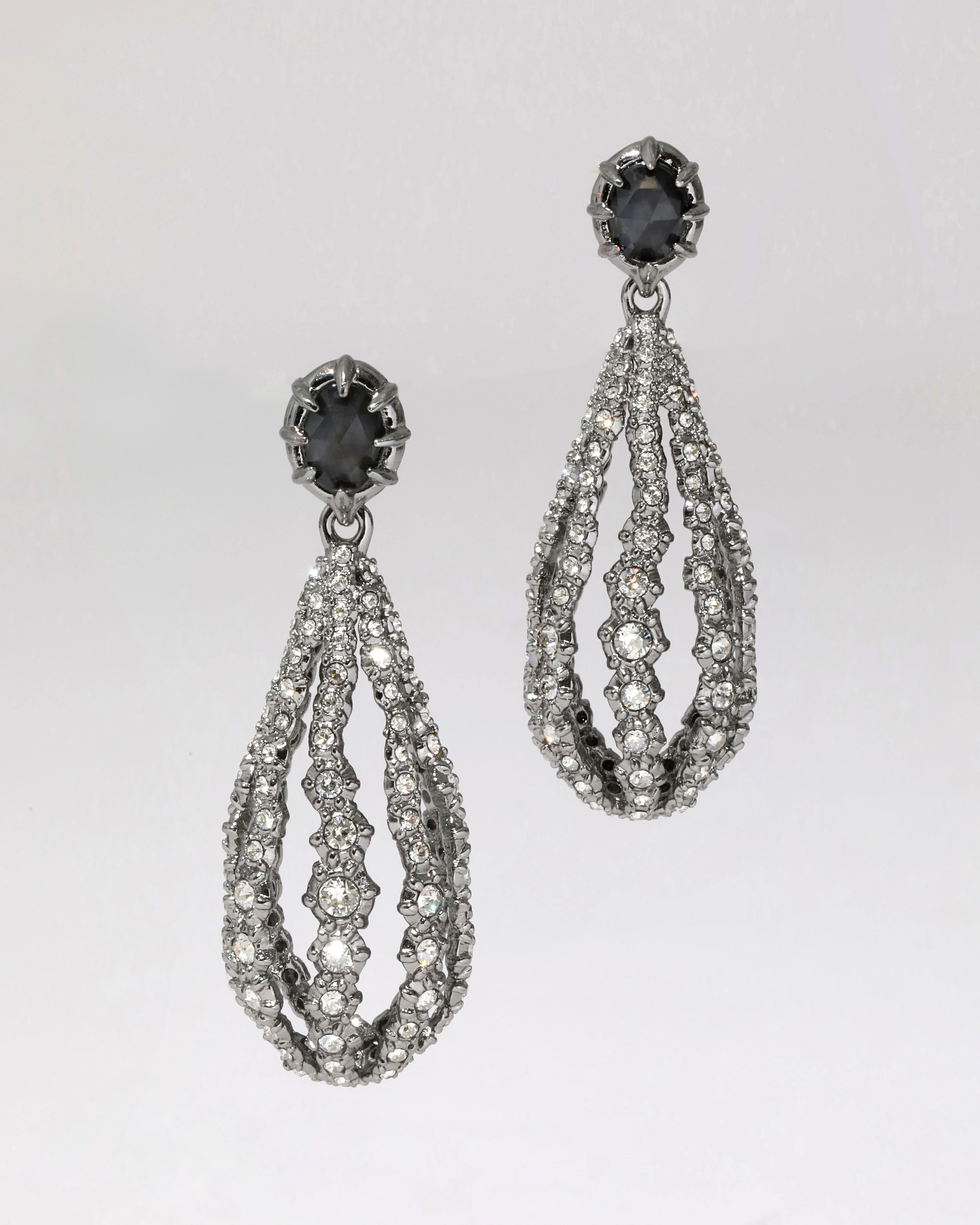 Punk Royale Crystal Ribbed Teardrop Earring | Teardrop Earrings | Alexis Bittar