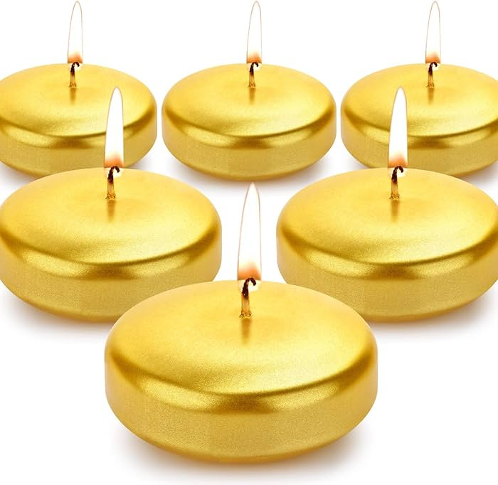 3 inch Floating Candles, 12/24/36/ Pack White/Gold/Red Floating Candle, Long Burning and Smokeles... | Amazon (US)