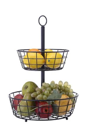 Prep & Savour Tabletop 2-Tier Countertop Fruit Basket | Wayfair | Wayfair North America