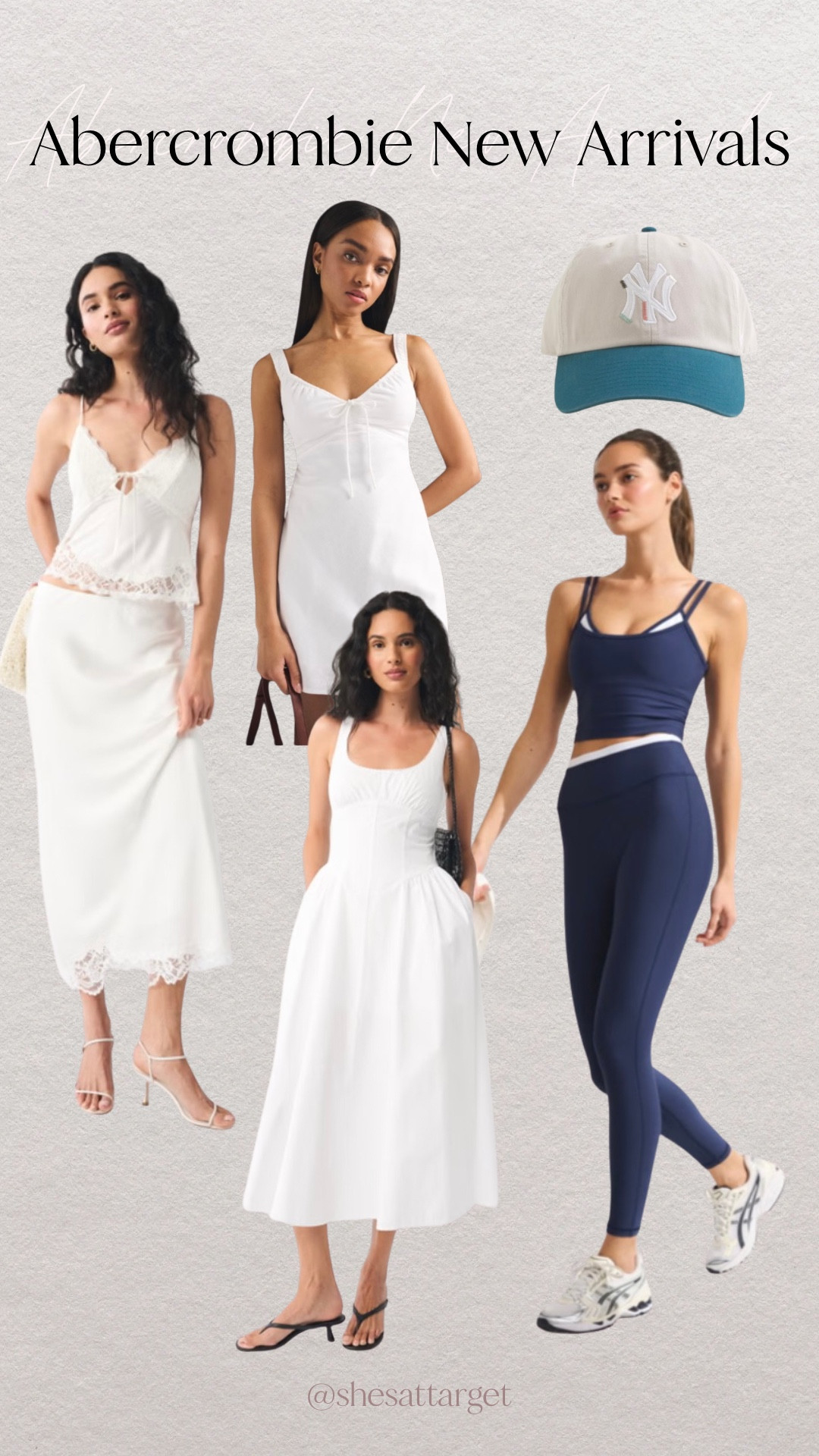 Abercrombie new arrivals! Some cute activewear and white pieces for a bridal look or summer outfit!

#LTKSeasonal