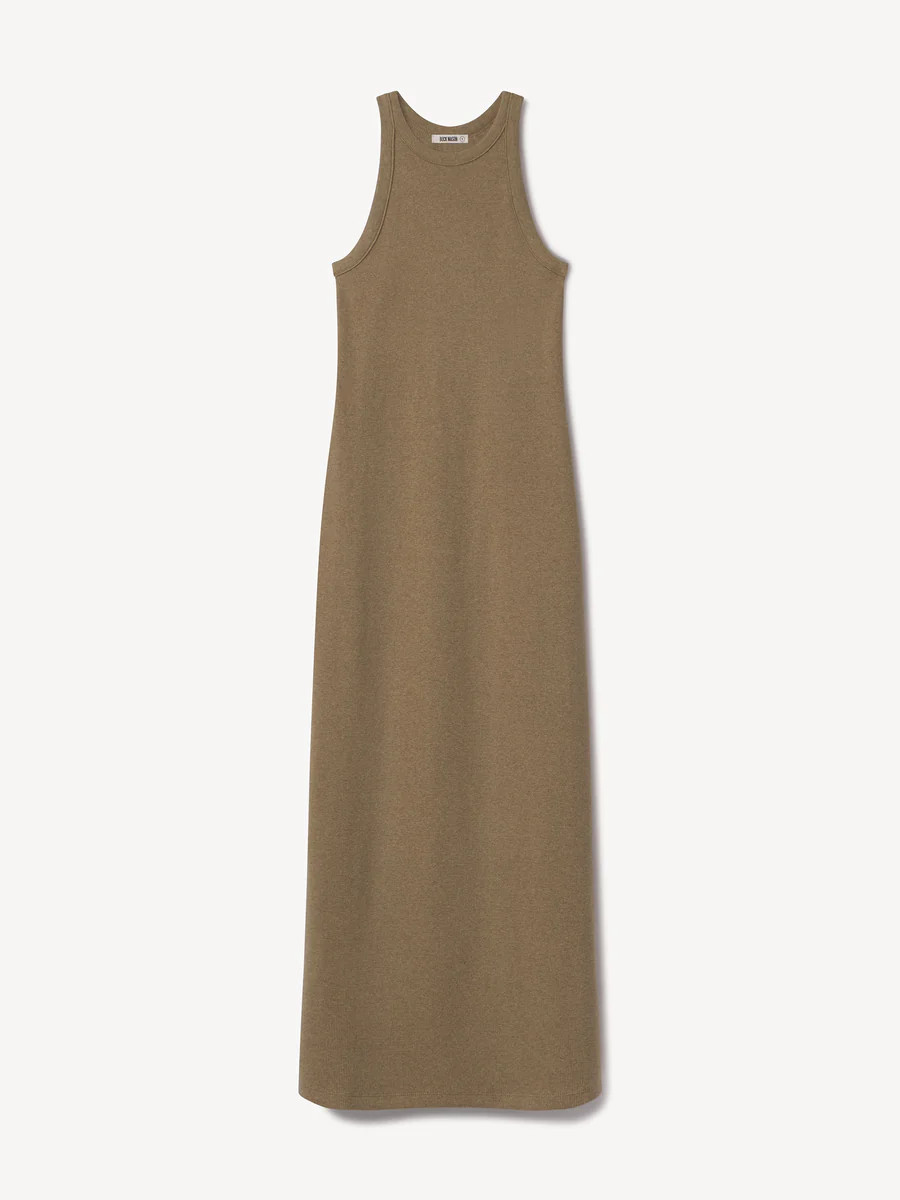 Marled Rockaway Sand Surplus Rib Tank Dress - Buck Mason- Modern American Classics | Buck Mason