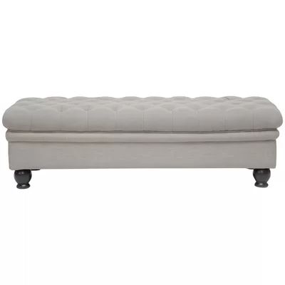 Baxton Studio Guildford Tufted Ottoman in Beige | Wayfair North America