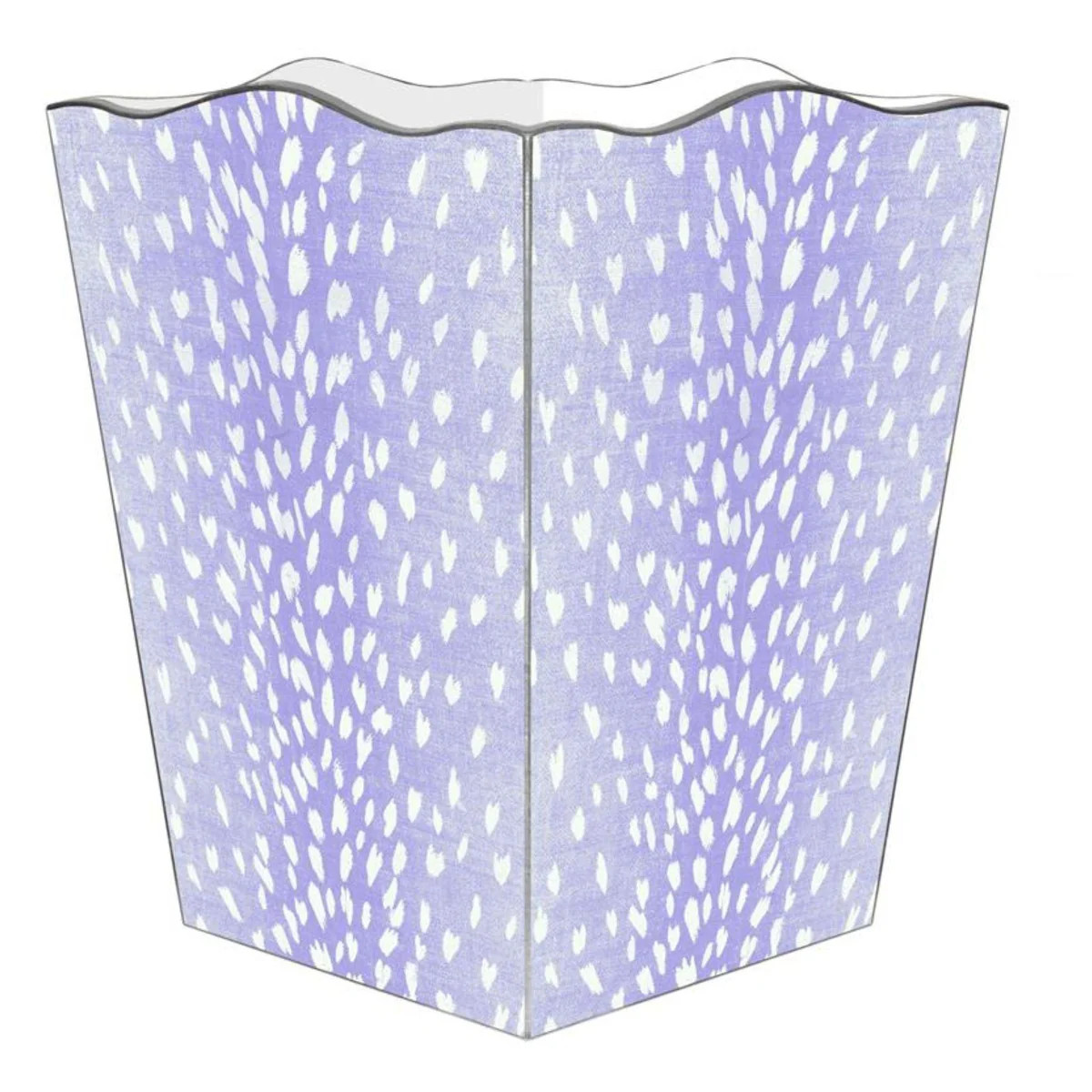 Lavender Antelope Wastepaper Basket and Optional Tissue Box Cover | The Well Appointed House, LLC