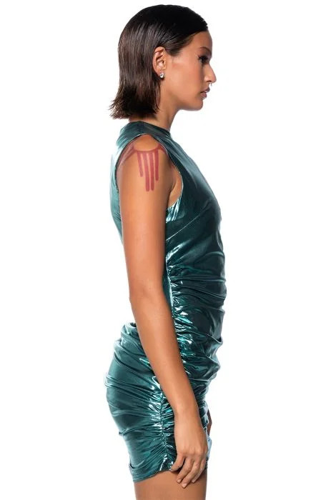 AMBROSE METALLIC MINI DRESS | AKIRA