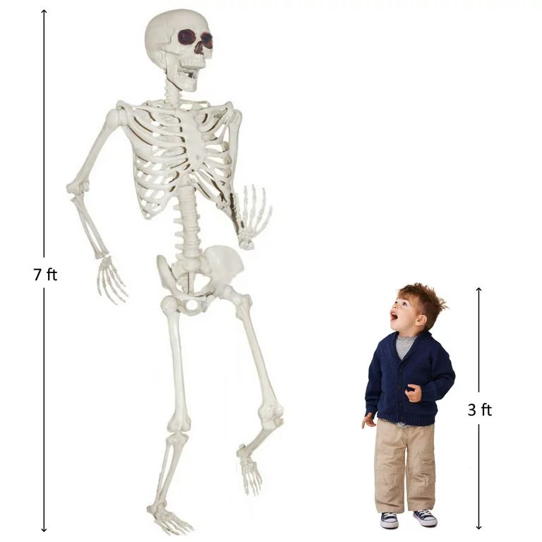 Way to Celebrate Realistic Posable Titan Skeleton, 84 inch - Walmart.com | Walmart (US)
