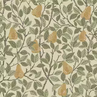 Pirum Yellow Pear Non Woven Paper Wallpaper | The Home Depot