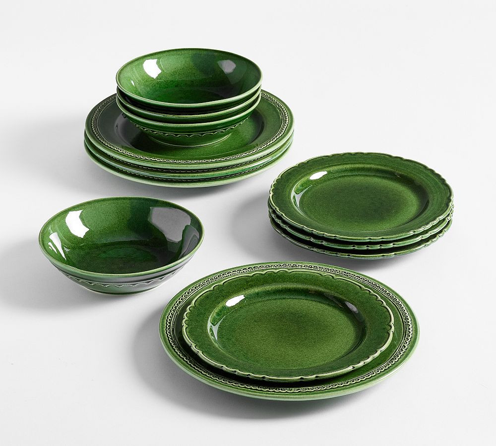Paradiso 12-Piece Stoneware Dinnerware Set | Pottery Barn (US)