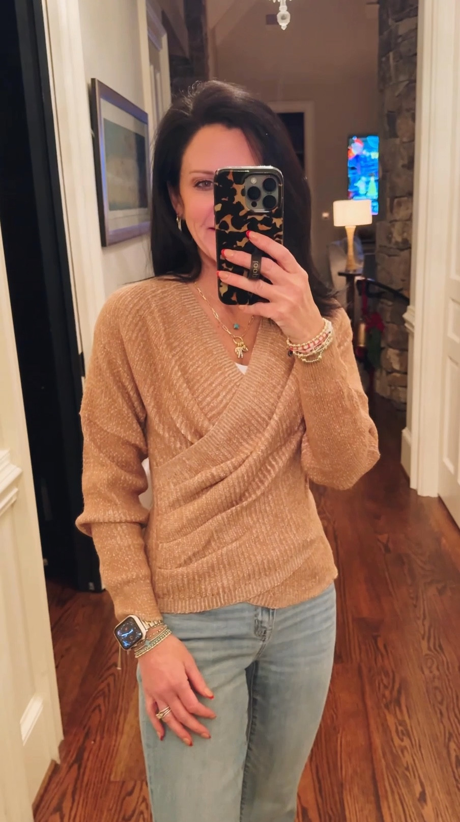 Love this wrap sweater find!  So flattering 

#LTKOver40 #LTKStyleTip #LTKFindsUnder50