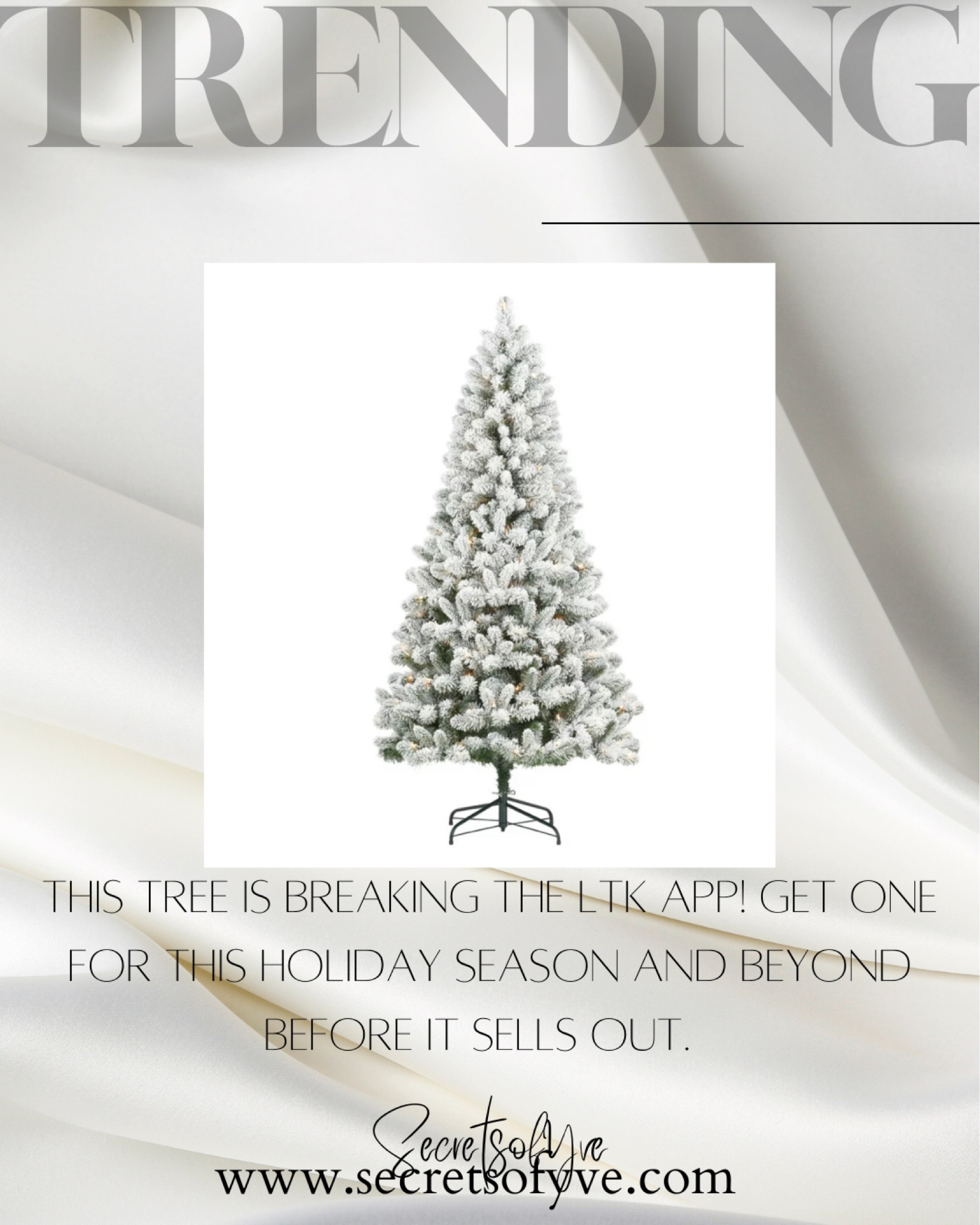 Christmas tree & Christmas decor essential. #LTKgiftguide
#Secretsofyve 
Always humbled & thankful to have you here.. 
CEO: patesiglobal.com PATESIfoundation.org
DM me on IG with any questions or leave a comment on any of my posts. #ltkhome
@secretsofyve : where beautiful meets practical, comfy meets style, affordable meets glam with a splash of splurge every now and then. I do LOVE a good sale and combining codes!  #ltkcurves #ltkfamily secretsofyve

#LTKSeasonal #LTKHoliday #LTKCyberweek