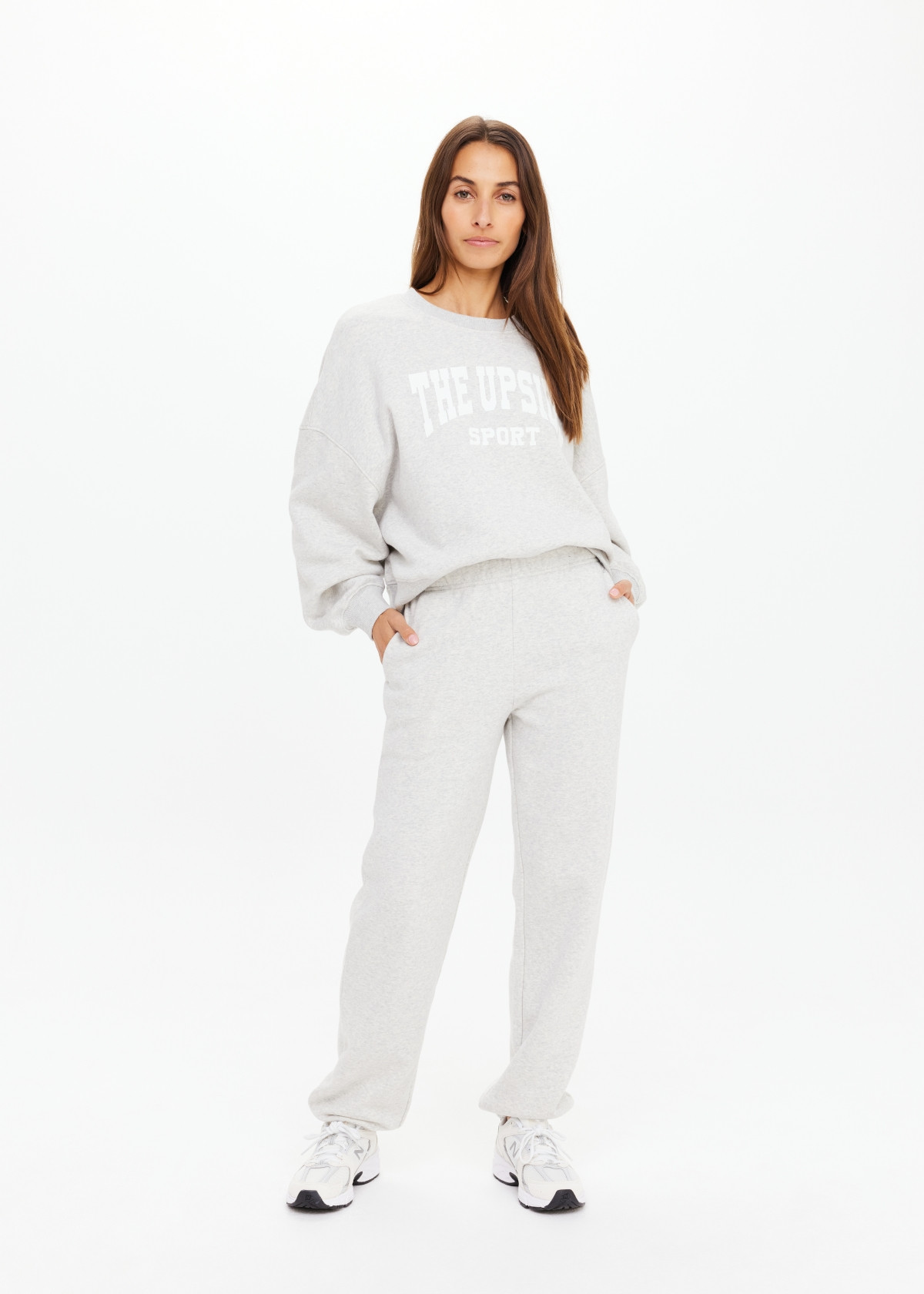 HARRISON TRACK PANT in GREY MARLE | The UPSIDE | The Upside (Australia & New Zealand)