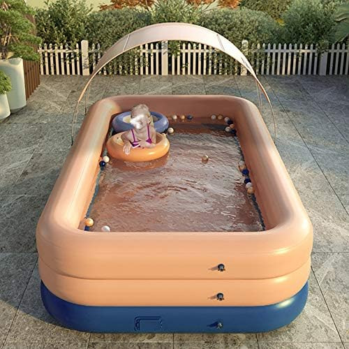 Taruor Automantic Inflatable Swimming Pool for Kids, Inflatable Kiddie Pool with Float Raft Removabl | Amazon (US)