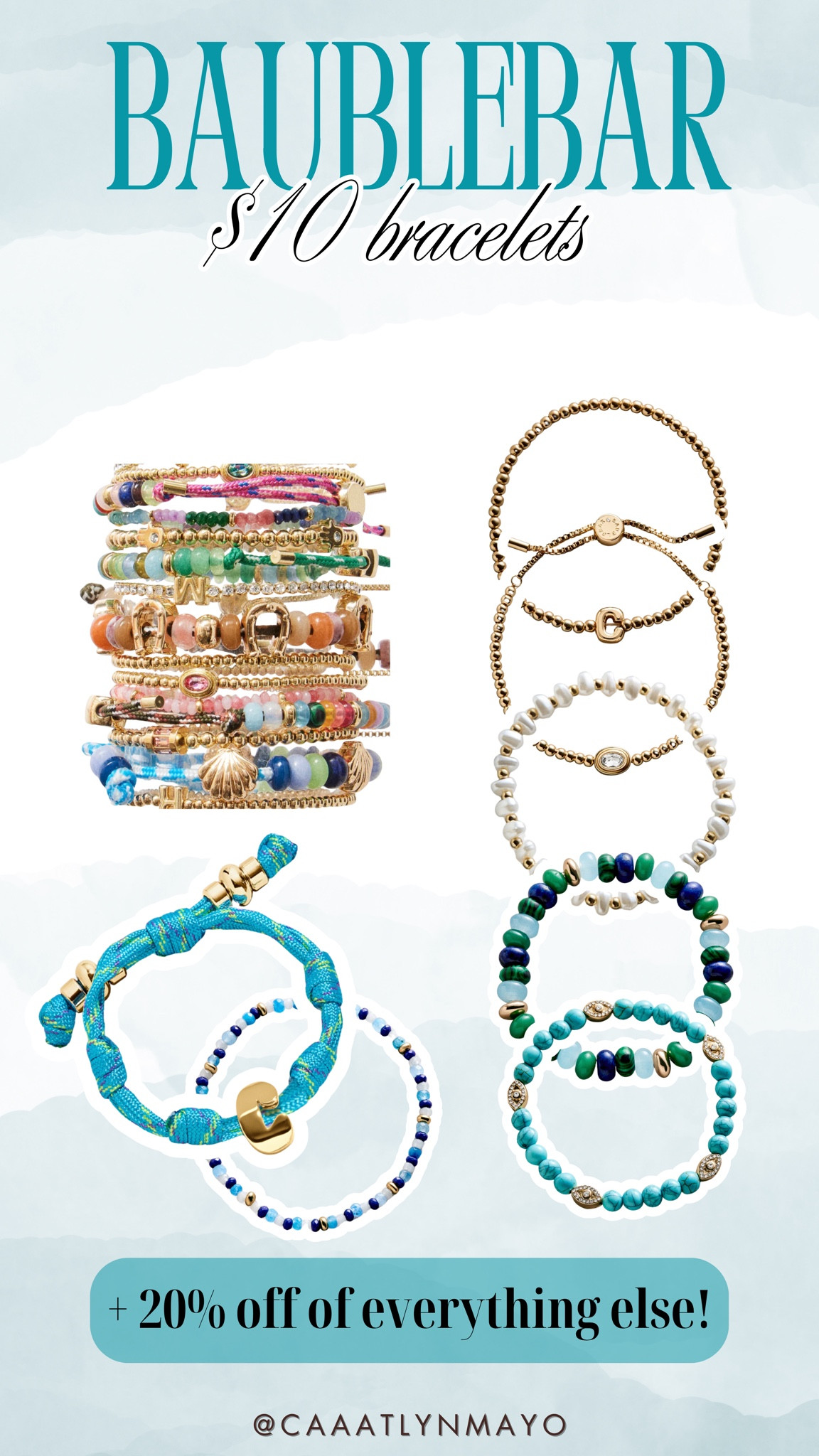 BAUBLEBAR sale!! Treat mom to $10 stacking bracelets or anything else on the site for 20% off!!

#LTKgrwm #LTKMothersDay #LTKSaleAlert