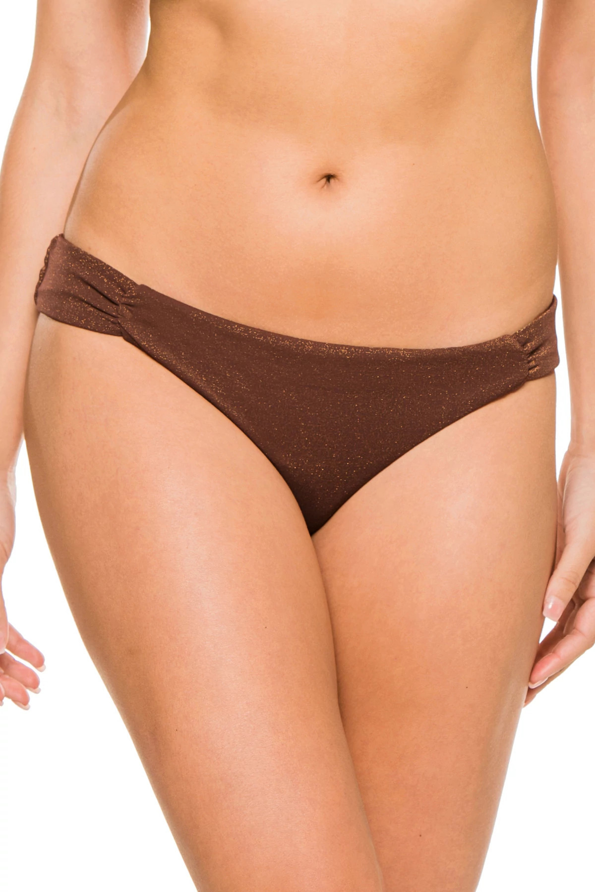 Finley Shimmer Tab Side Bikini Bottom | Everything But Water