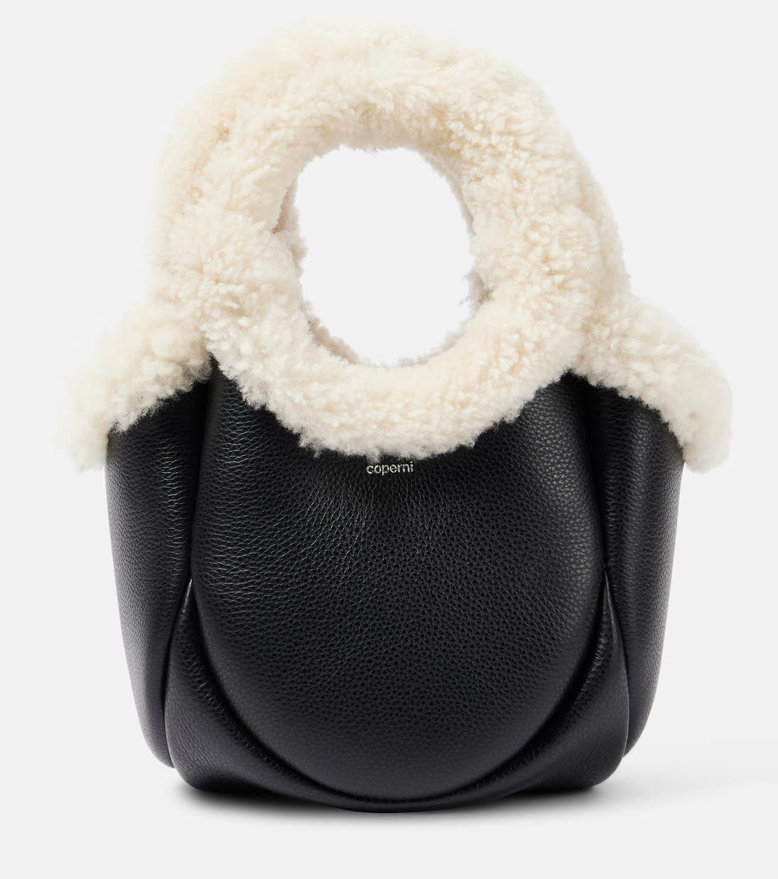 Bucket Bag Swipe Mini aus Leder mit Faux Fur | Mytheresa (DACH)