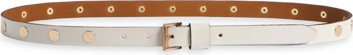 AllSaints Flat Stud Leather Belt | Nordstrom | Nordstrom