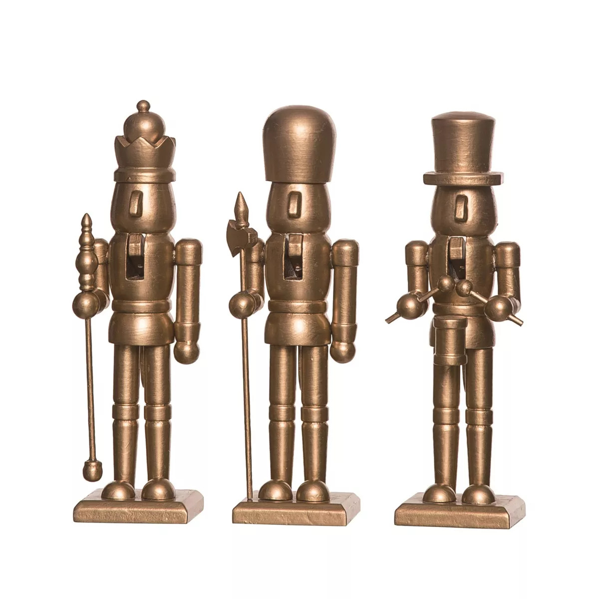 Sm Wood Gold Nutcracker Set of 3 | Target