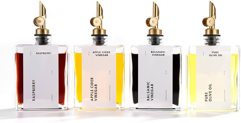 Olive Oil Dispenser for Kitchen, Cooking Oil Dispenser, Oil and Vinegar Dispenser Set, Olive Oil ... | Amazon (US)