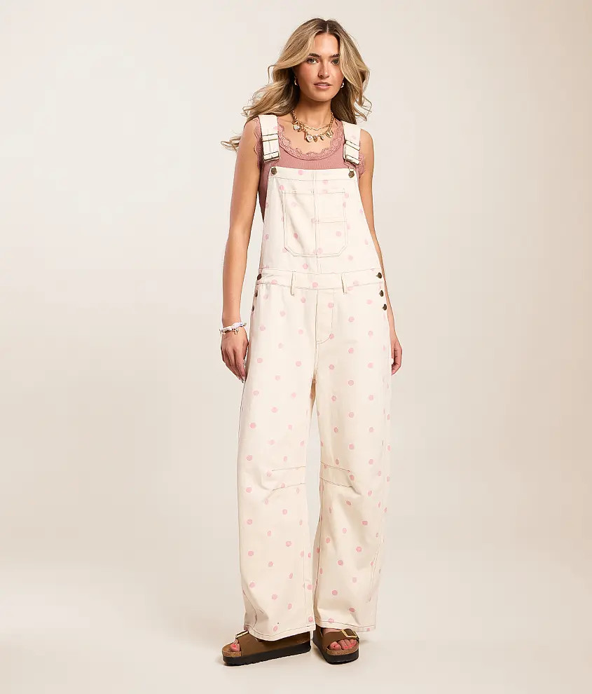 Polka Dot Barrel Overall | Buckle