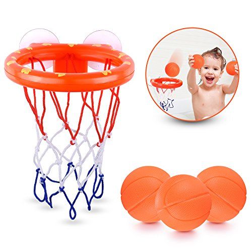 BRITENWAY Fun Basketball Hoop & Balls Playset for Little Boys & Girls | Bathtub Shooting Game for Ki | Amazon (US)