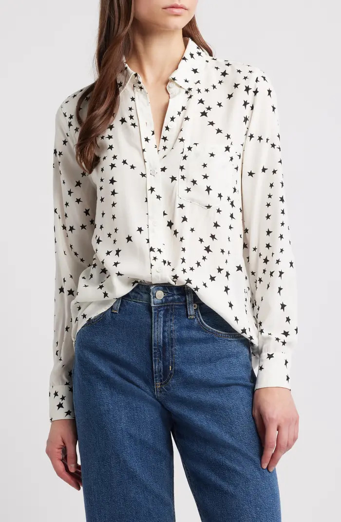 Rails Kathryn Star Print Button-Up Shirt | Nordstrom | Nordstrom