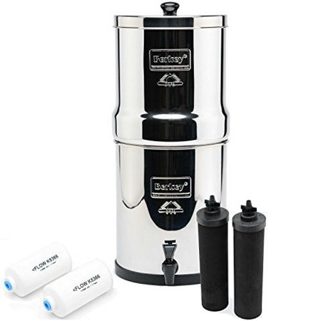 Big Berkey Water Filter with 2 Berkey Black Water Filter Cartridge, and 2 Flouride Filter Cartridge. | Walmart (US)