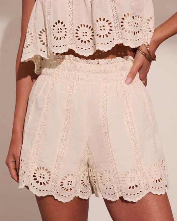 Gleaming Edit Eyelet Shorts | VICI