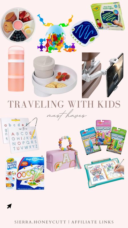 Traveling with kids, snack container, snack tray, tablet mount, swivel, colorwow, pencil case, pouch, tracing

#LTKSeasonal #LTKtravel #LTKkids