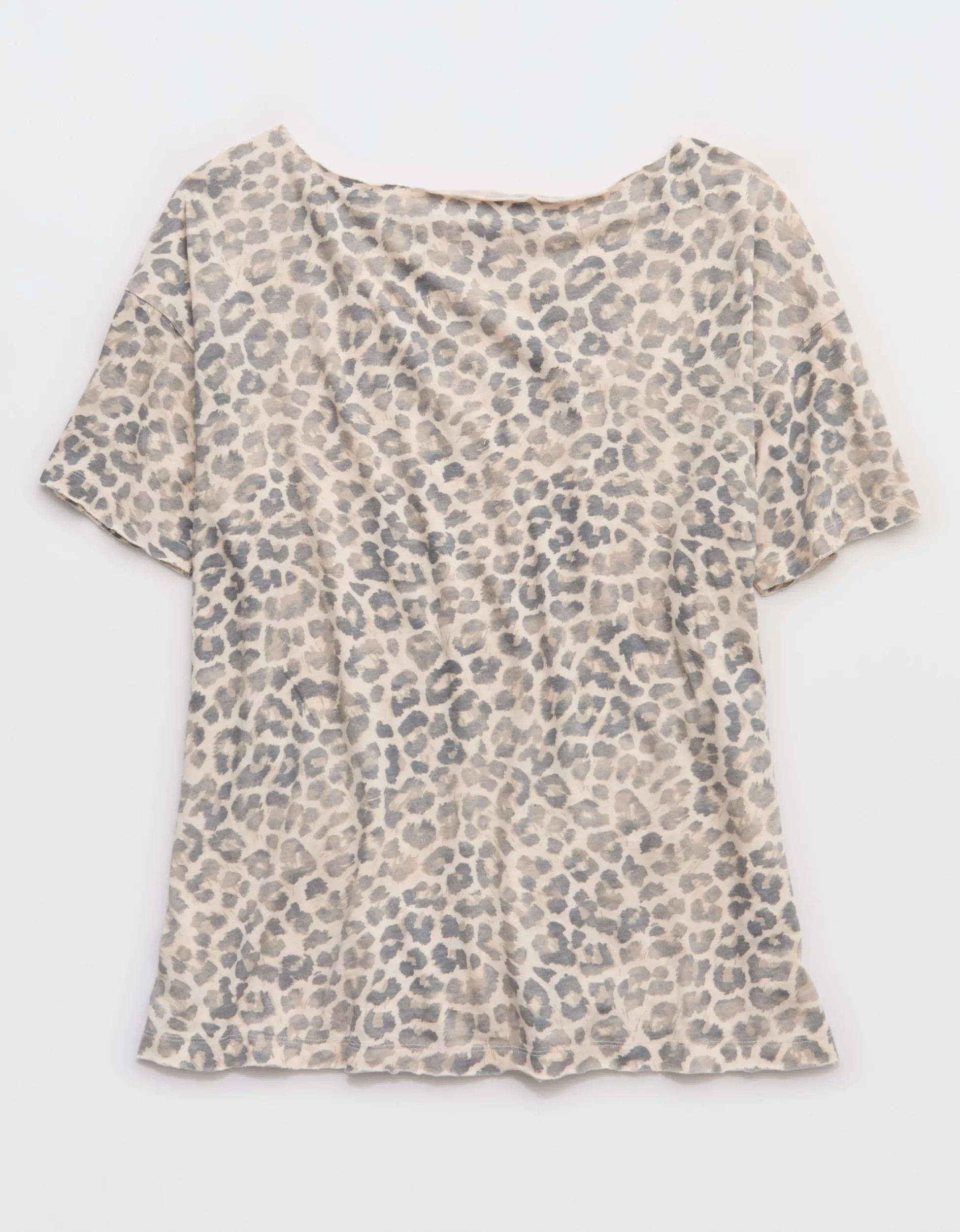 Aerie Off The Shoulder Oversized Boyfriend T-Shirt | Aerie