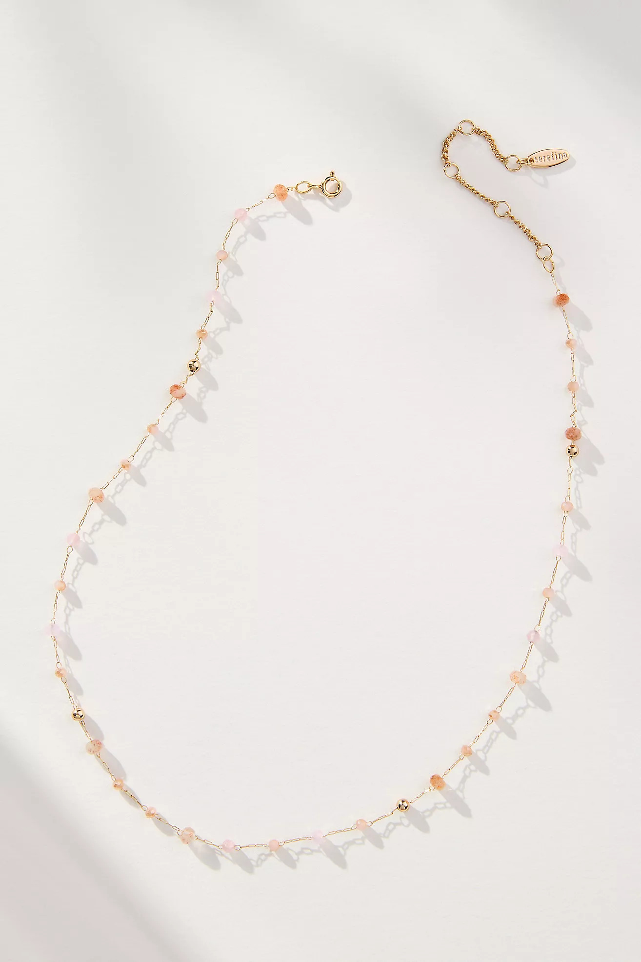 Mixed Bead Dainty Necklace | Anthropologie (US)
