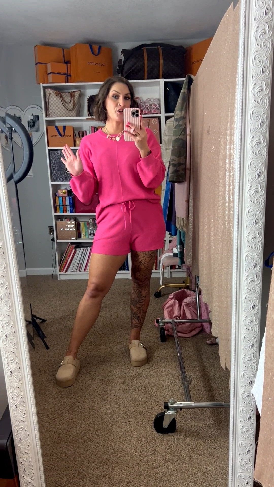 Sets are my favorite because it takes the guess work out of picking an outfit and it’s basically 3 outfits so makes the price worth it, girl math. It comes in multiple colors. I’m wearing a medium. 

Pink set, travel set, fall set, fall outfit, two piece set, amazon finds, pink outfit, cozy outfit, comfy outfit, Alicia Bice, does it come in pink blog

#LTKootd #LTKFindsUnder50 #LTKTravel