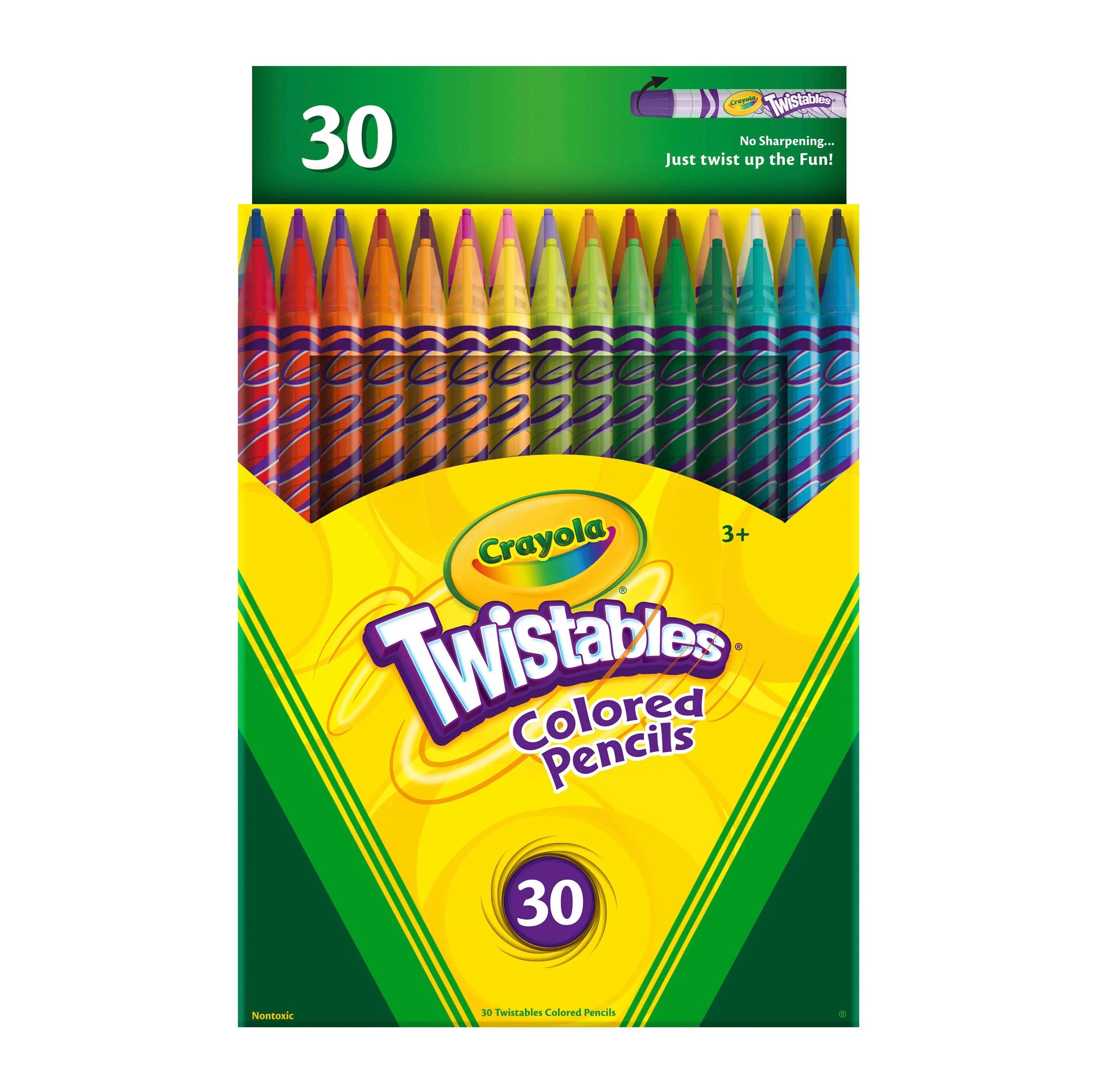Crayola Twistables Colored Pencils, School Supplies, Teacher Supplies, 30 Ct, Gifts, Beginner Chi... | Walmart (US)
